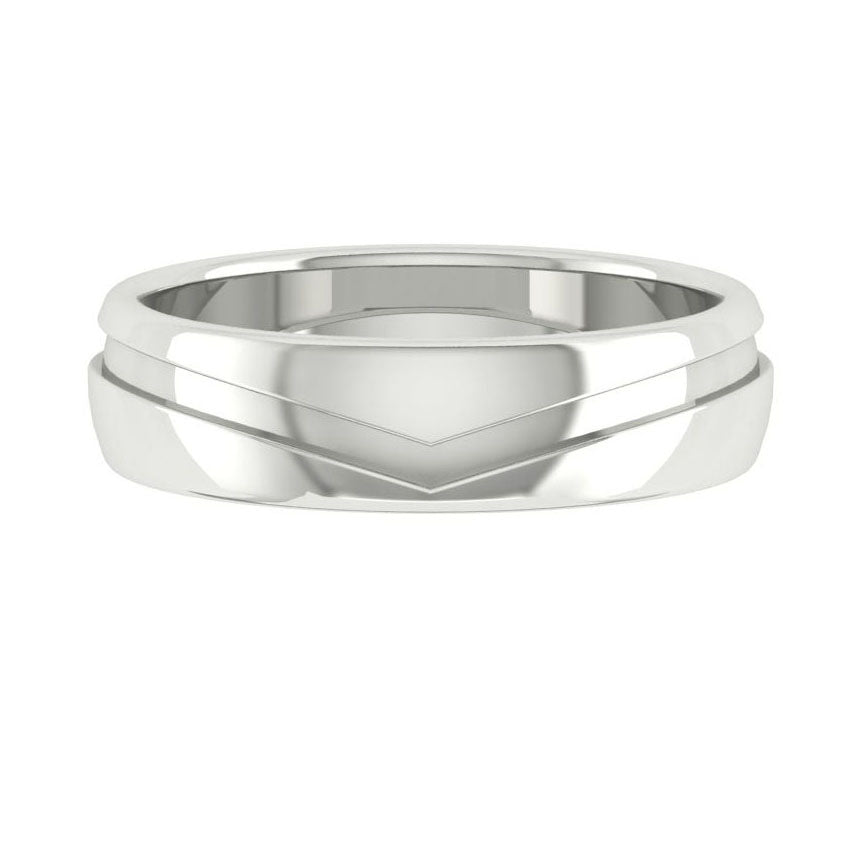 Load image into Gallery viewer, LUCCE CALEB™ Polished 4mm 14K White Gold
