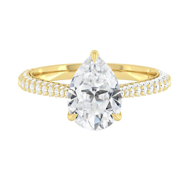 Lucce Azalea Luxe Pear Moissanite