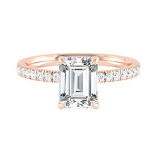 Load image into Gallery viewer, Lucia Pavé Emerald Moissanite
