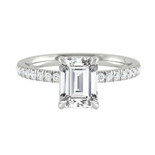 Load image into Gallery viewer, Lucia Pavé Emerald Moissanite
