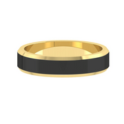 LUCCE GRECO™ NERO Polished 4mm 14K Yellow Gold