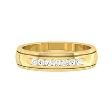 Load image into Gallery viewer, Lucce Michael Polished 4mm 0.21CTW Lab Diamond 14K Yellow Gold
