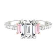 Load image into Gallery viewer, Rina Pavé Emerald Rosé Diamond
