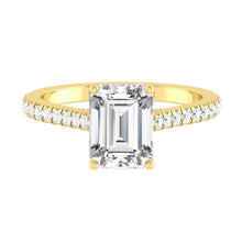 Load image into Gallery viewer, Firenze Pavé Emerald Moissanite
