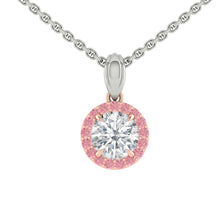 Load image into Gallery viewer, Montevalle Rosé Necklace Round Diamond
