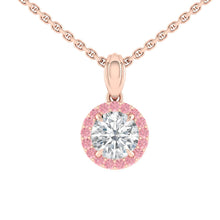 Load image into Gallery viewer, Montevalle Rosé Necklace Round Diamond
