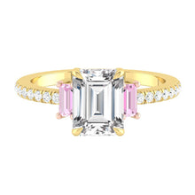 Load image into Gallery viewer, Rina Pavé Emerald Rosé Diamond
