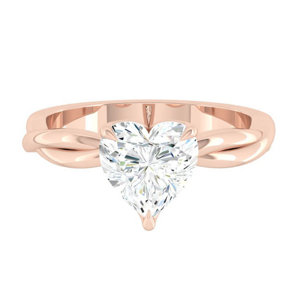 Lucce Fiore Solitaire Heart Diamond