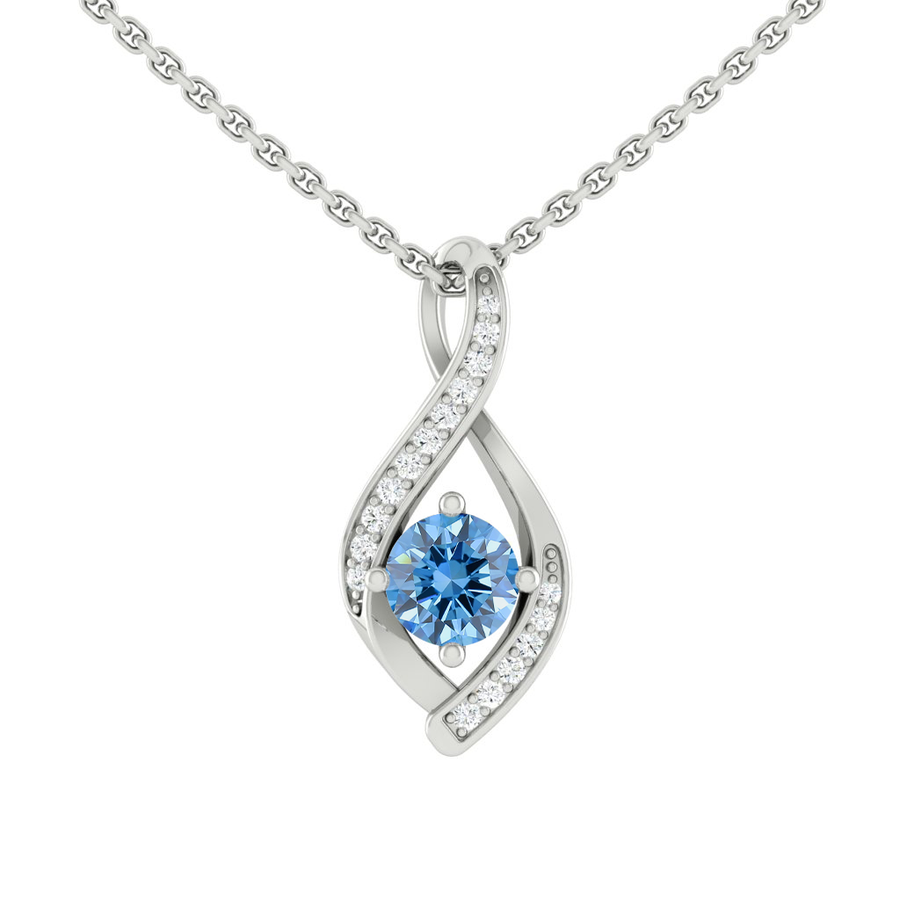 Load image into Gallery viewer, LUCCE FIORE™ Infinity Necklace OCEAN™ Blue Diamond
