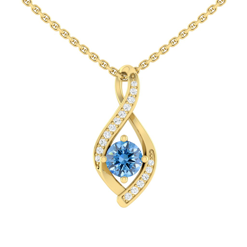 Load image into Gallery viewer, LUCCE FIORE™ Infinity Necklace OCEAN™ Blue Diamond
