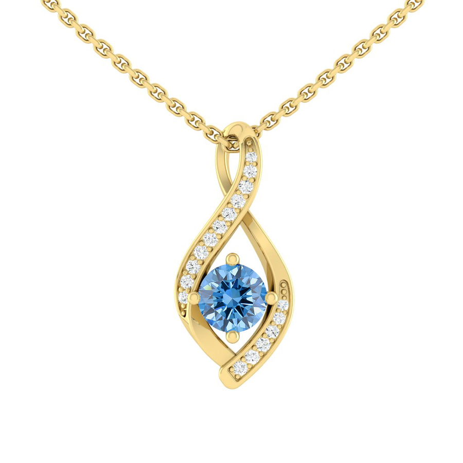 Load image into Gallery viewer, LUCCE FIORE™ Infinity Necklace OCEAN™ Blue Diamond
