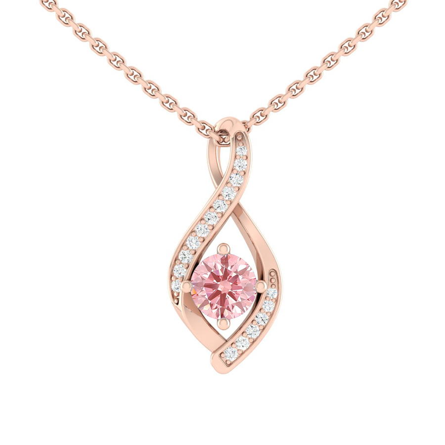 Load image into Gallery viewer, LUCCE FIORE™ Infinity Necklace ROSÉ™ Pink Diamond

