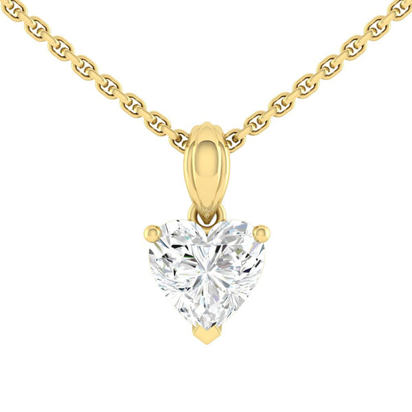 Kaela Heart Necklace Diamond