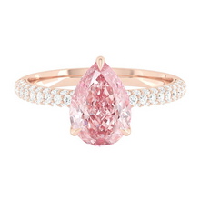 Load image into Gallery viewer, Lucia Luxe Pear Rosé Pink Diamond
