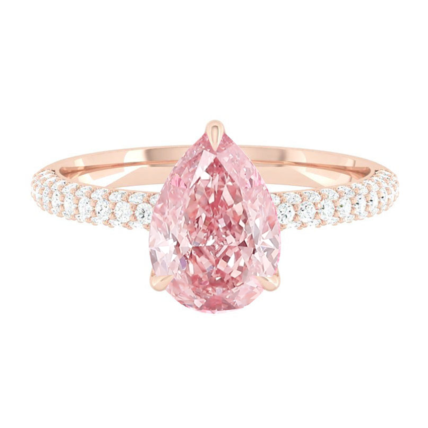 Lucia Luxe Pear Rosé Pink Diamond