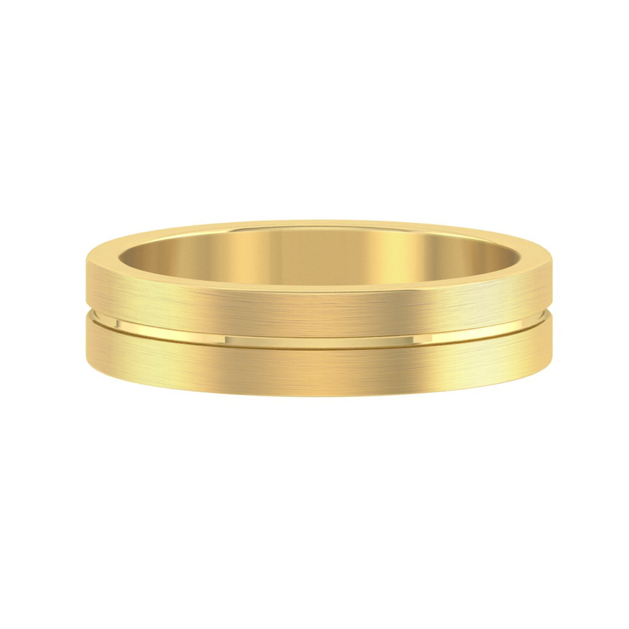 Load image into Gallery viewer, LUCCE MARRIO™ Brushed 4mm 14K Yellow Gold
