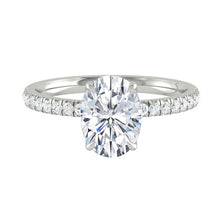 Load image into Gallery viewer, Lucia Pavé Oval Moissanite
