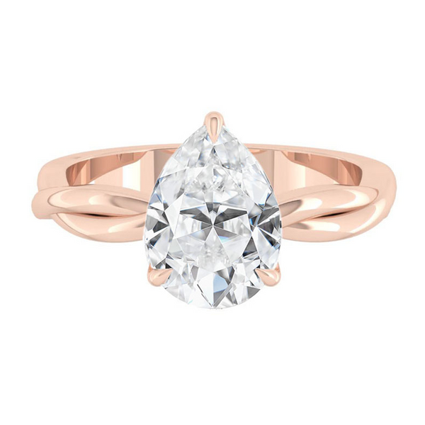 Lucce Fiore Solitaire Pear Diamond