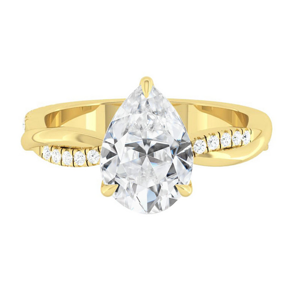 Lucce Fiore Pear Diamond