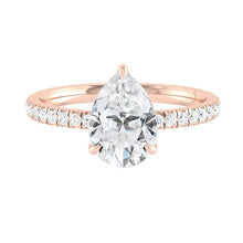 Load image into Gallery viewer, Lucia Pavé Pear Moissanite
