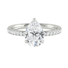 Load image into Gallery viewer, Lucia Pavé Pear Moissanite
