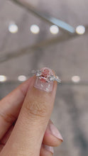 Load and play video in Gallery viewer, Pink Diamond Engagement Ring with Three Stone Design Philippines
