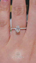 Load and play video in Gallery viewer, Lucce Lucia Pavé Oval Diamond
