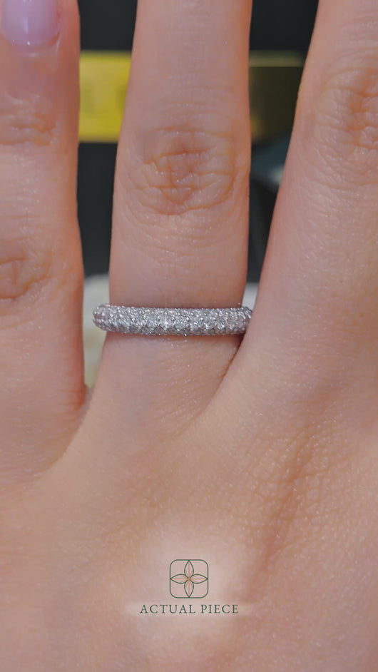 LUCCE LUXE™ Band 0.75CTW Lab Diamond 14K White Gold