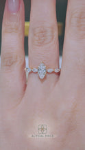 Load and play video in Gallery viewer, LUCCE PAULA™ Marquise Lab Diamond 0.52ct D VVS2 IGI 14K Yellow Gold
