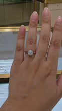 Load and play video in Gallery viewer, Carla Lab Diamond 1.00ct D VVS2 Id IGI 14K White Gold
