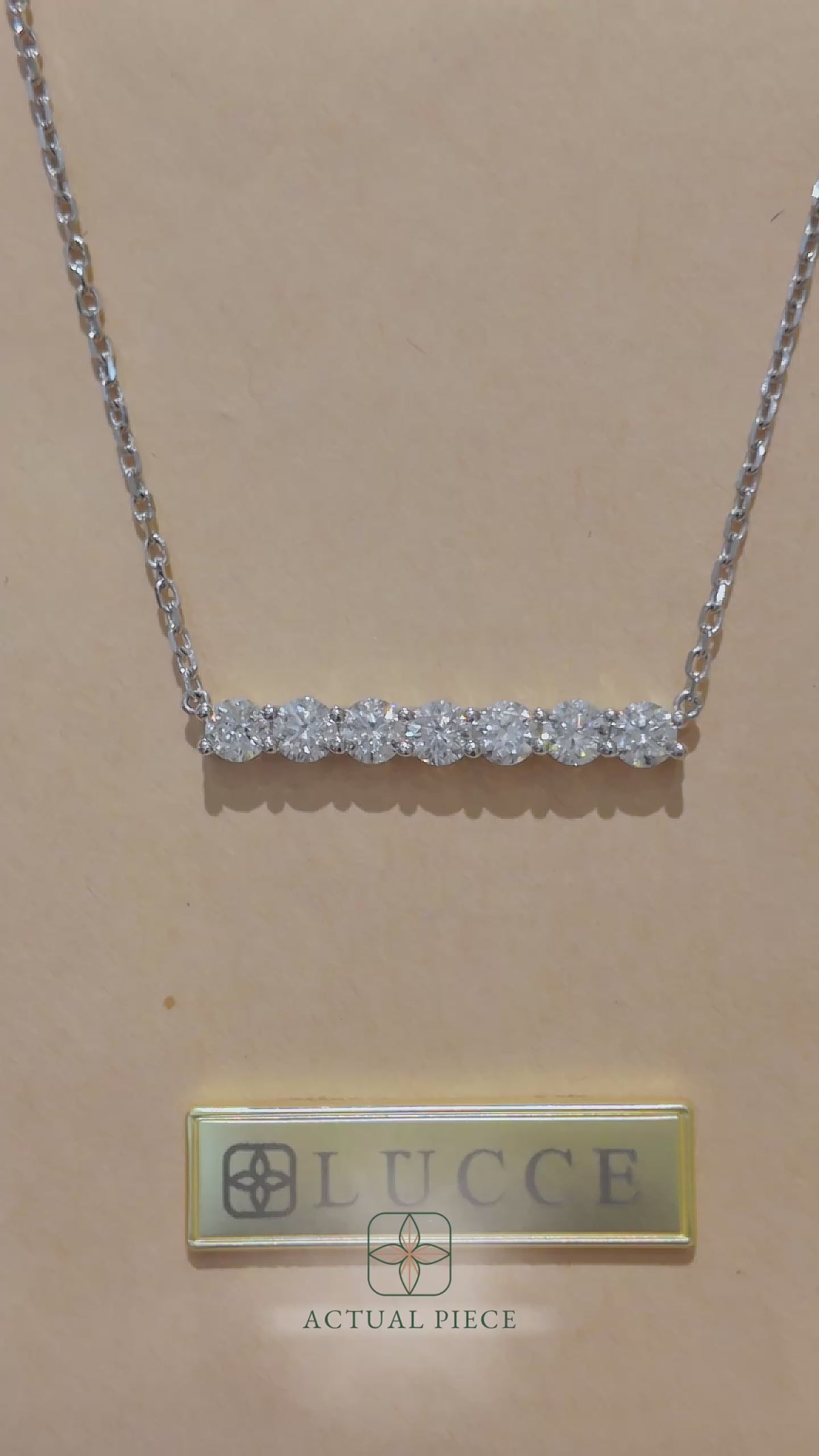 Load and play video in Gallery viewer, LUCCE RIVERA™ Necklace 1.19ctw Lab Diamond Platinum
