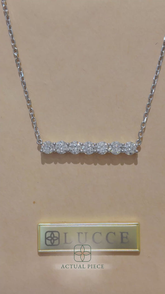 LUCCE RIVERA™ Necklace 1.19ctw Lab Diamond Platinum