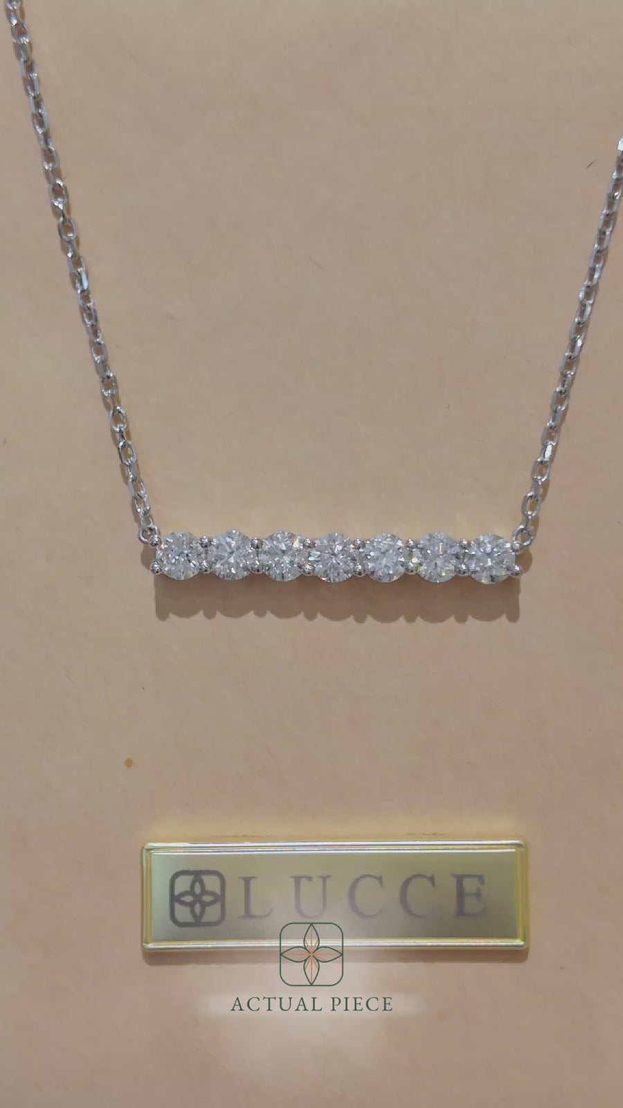 Load and play video in Gallery viewer, LUCCE RIVERA™ Necklace 1.19ctw Lab Diamond Platinum
