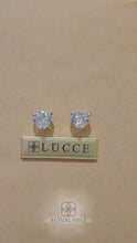 Load and play video in Gallery viewer, Lucce Jasmine Heart Stud 2.00ctw SUPERNOVA Moissanite 14K White Gold
