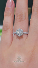 Load and play video in Gallery viewer, Lucce Angela Luxe Lab Diamond 1.51ct D VS1 Id IGI Platinum
