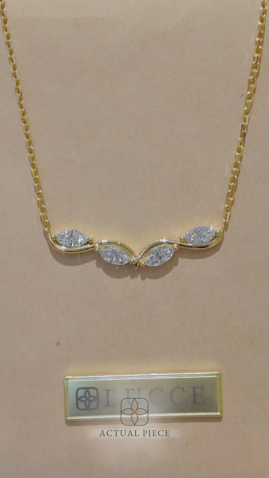 LUCCE CONSTANCE™ Infini Necklace 1.00ctw Lab Diamond 18K Yellow Gold