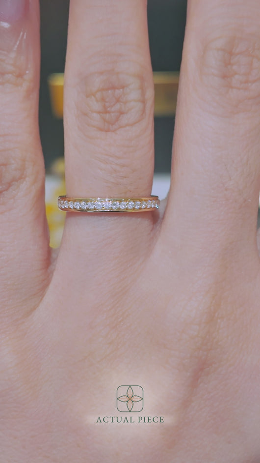 LUCCE CARLA™ Band 0.21ctw Lab Grown Diamond 18k Yellow Gold