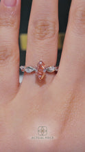 Load and play video in Gallery viewer, Lucce Constance Petal Marquise Rosé Pink Diamond
