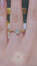 Load and play video in Gallery viewer, Lucce Lucia Oval Lab Diamond 0.57ct D VVS2 IGI 14K Yellow Gold
