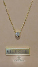 Load and play video in Gallery viewer, Lucce Carla Round Necklace 0.25CT Lab Diamond 14K Yellow Gold
