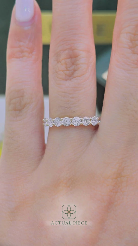 LUCCE RIVERA™ 9-Stone 0.99ctw Lab Diamond 14K Yellow Gold