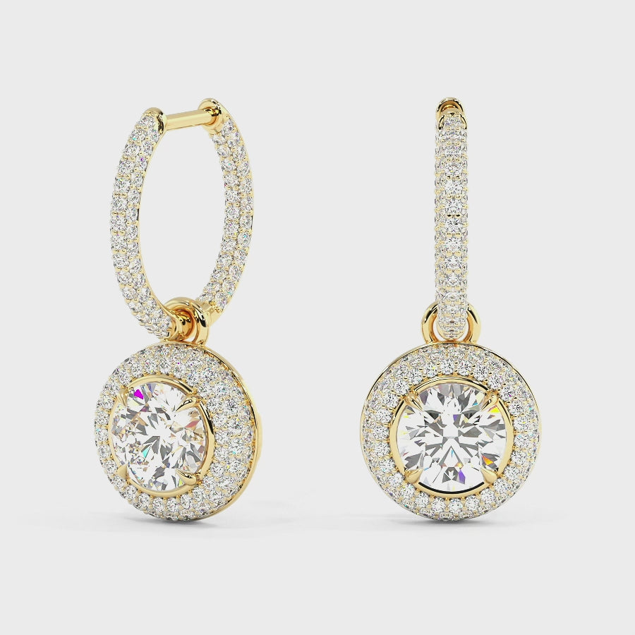 Load and play video in Gallery viewer, LUCCE MONTEVALLE™ Dangling Earrings Diamond
