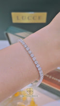 Load and play video in Gallery viewer, LUCCE KAELA™ Tennis Bracelet 7.00ctw Lab Diamond 14K White Gold
