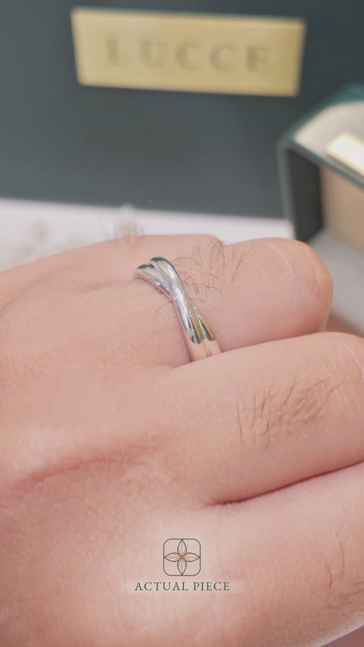 LUCCE VARON™ Polished 5mm 14K White Gold