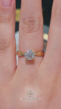Load and play video in Gallery viewer, Lucce Fiore Solitaire Round Diamond
