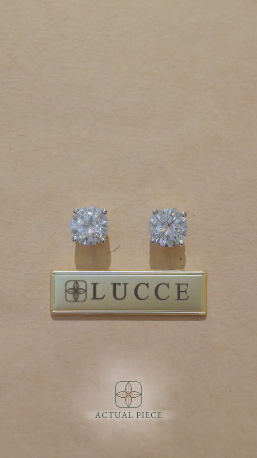 LUCCE KAELA™ Earrings Round Diamond