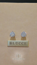 Load and play video in Gallery viewer, Lucce Jasmine Stud 2.00CTW SUPERNOVA Moissanite 14K White Gold
