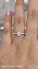 Load and play video in Gallery viewer, Miriam Pavé 0.48ct SUPERNOVA Moissanite 14K White Gold
