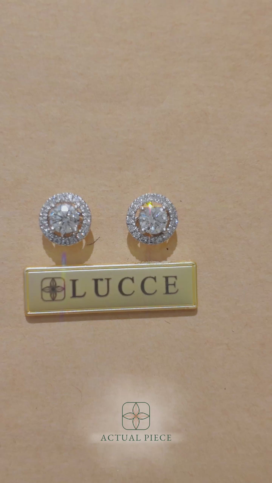 Load and play video in Gallery viewer, LUCCE MONTEVALLE™ Earrings Round Diamond
