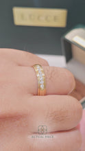 Load and play video in Gallery viewer, Lucce Michael Brushed 5mm 0.21CTW Lab Diamond 14K Yellow Gold
